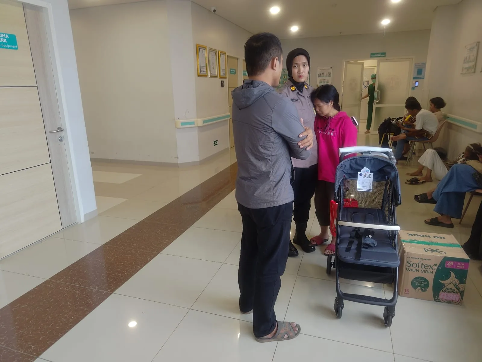 Didampingi Polisi, Bayi Helengna Jalani Operasi Ventriculoperitoneal Shunt